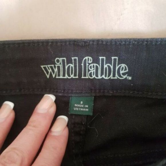 Wild Fable Womens Size 2 Jeans Pants High Rise Skinny Stretch Distressed Destroy - Picture 7 of 12